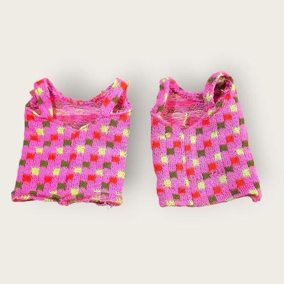 Set of 2 vtg Barbie vests - Picture 2 of 2
